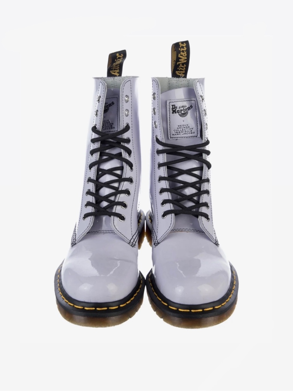 Dr. Martens x Marc Jacobs Patent Leather Combat Boots